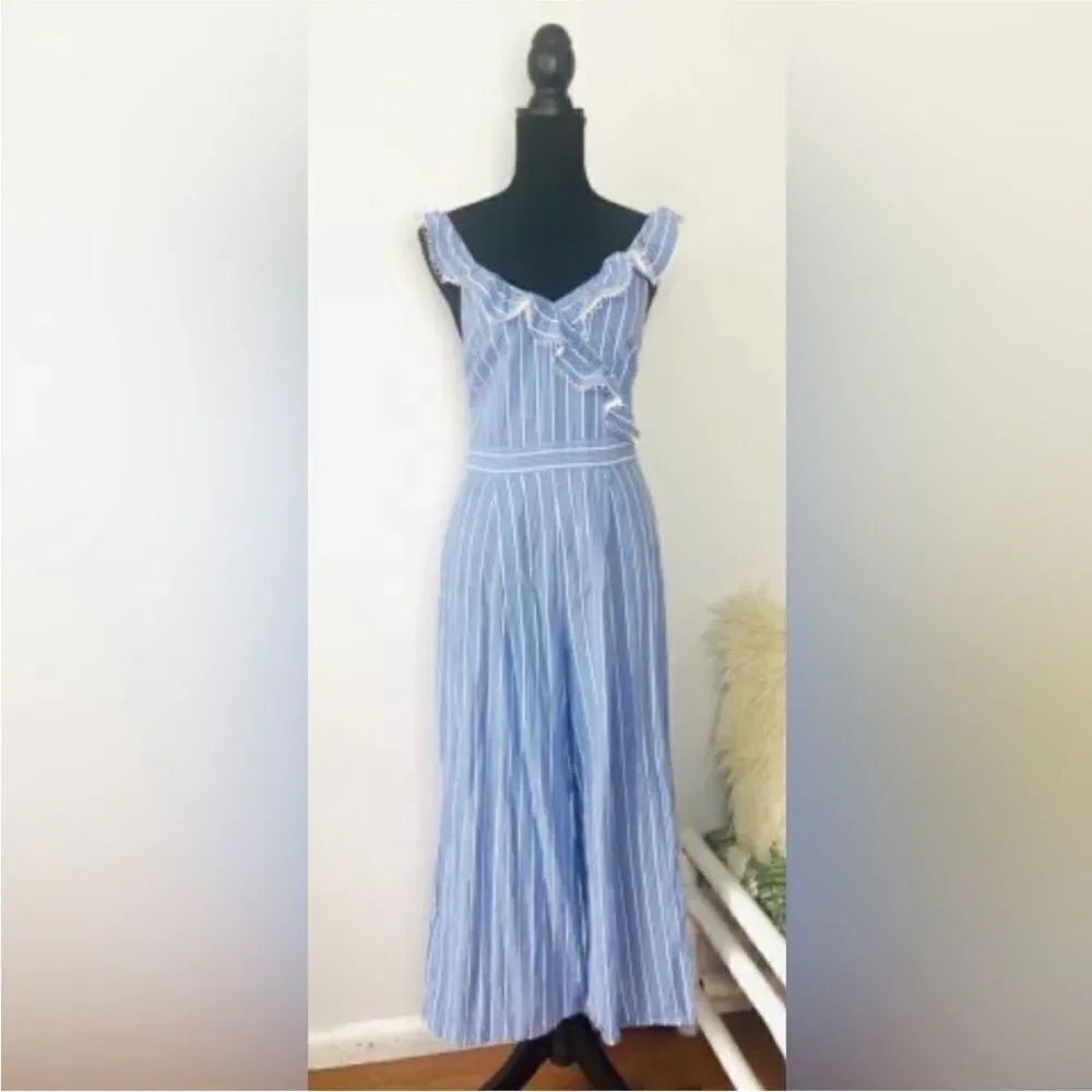 Seafolly Blue and White Striped jumpsuit, XS